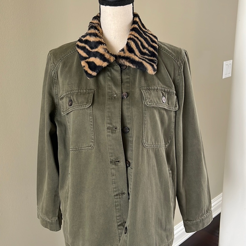 Anthropologie like new Military Green jacket